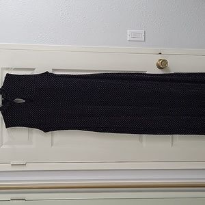 Coldwater Creek Women's long evening gown, size 16, black and white, USA made